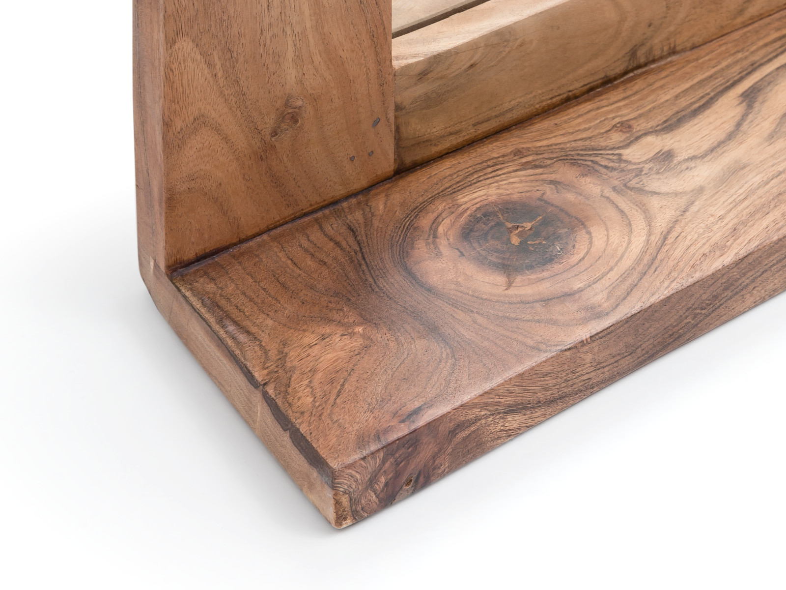 Badmöbel Set Osbon Akazie 2teilig - Metallgriffe Silber