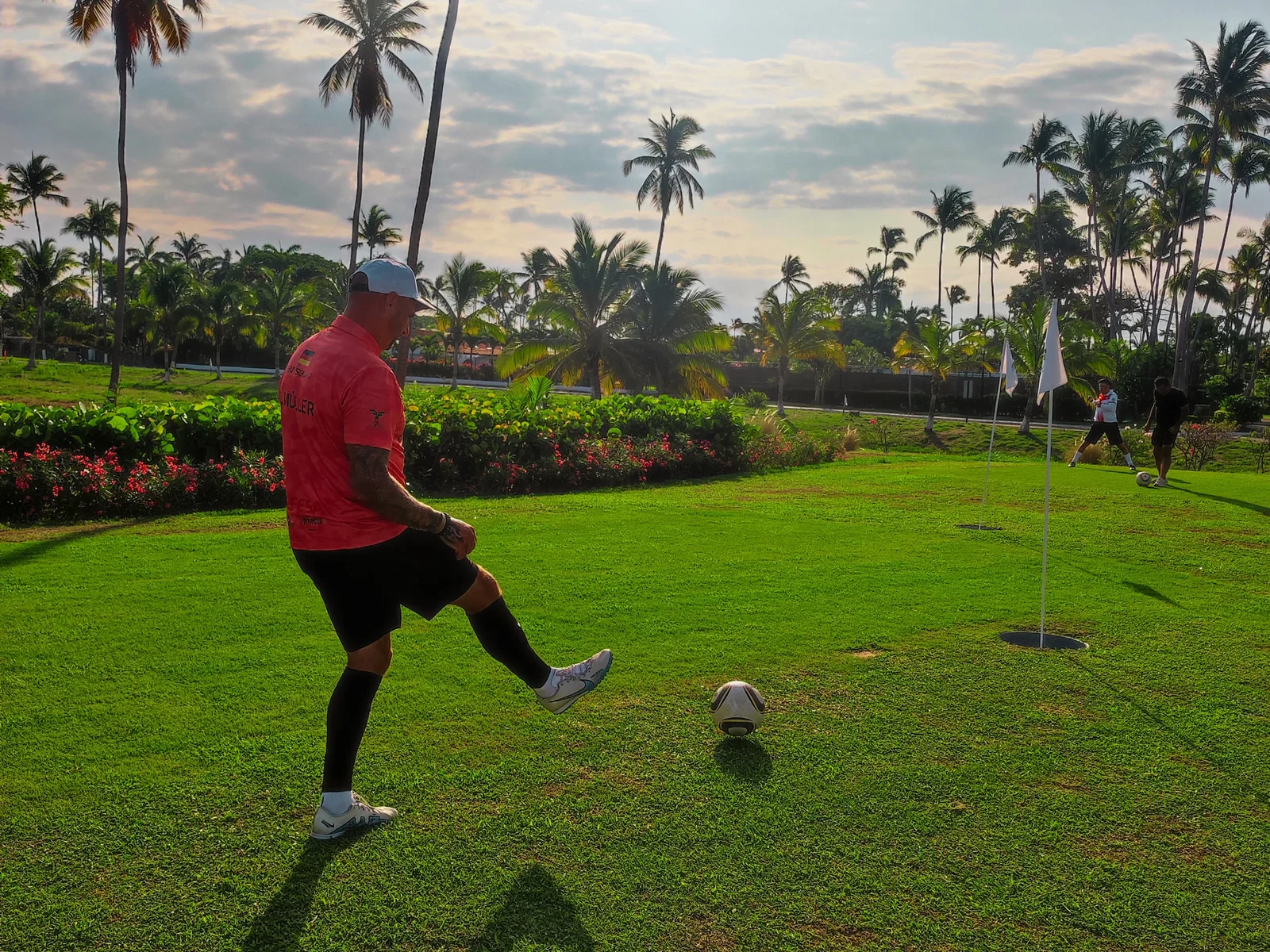 Silvio Müller beim Footgolf auf dem Platz in Acapulco während der Footgolf-WM 2026