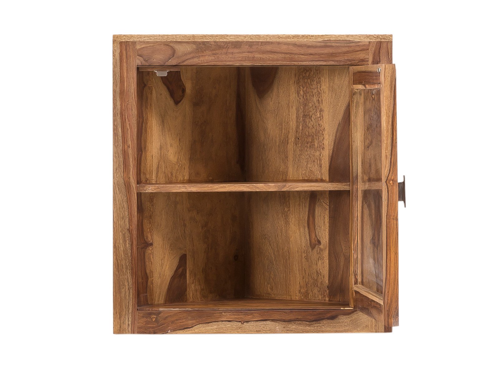 Eckhängeschrank Palisander - Lagos mit Glastür