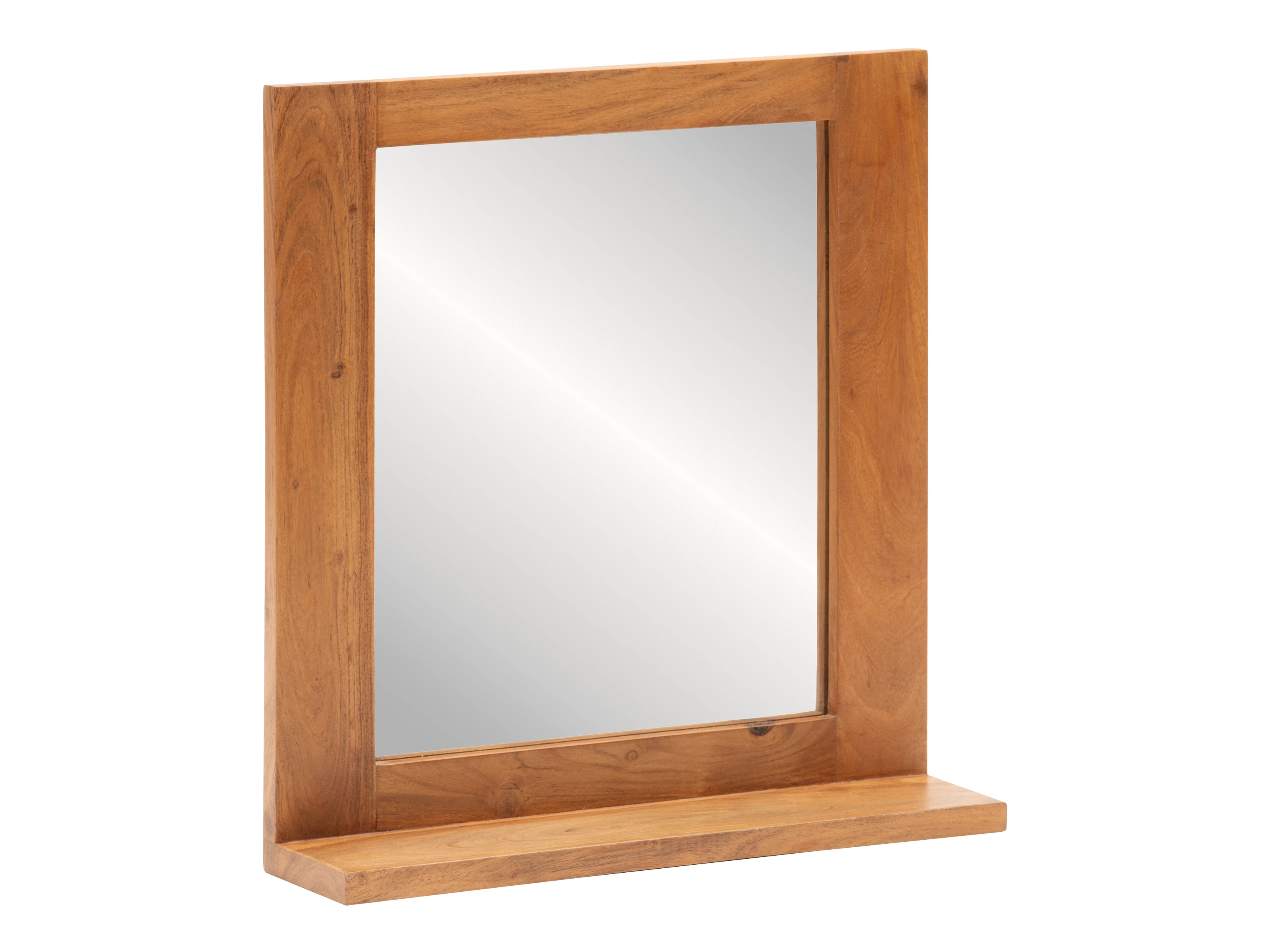 Badset Osbon 5teilig Akazie - Metallgriffe Silber