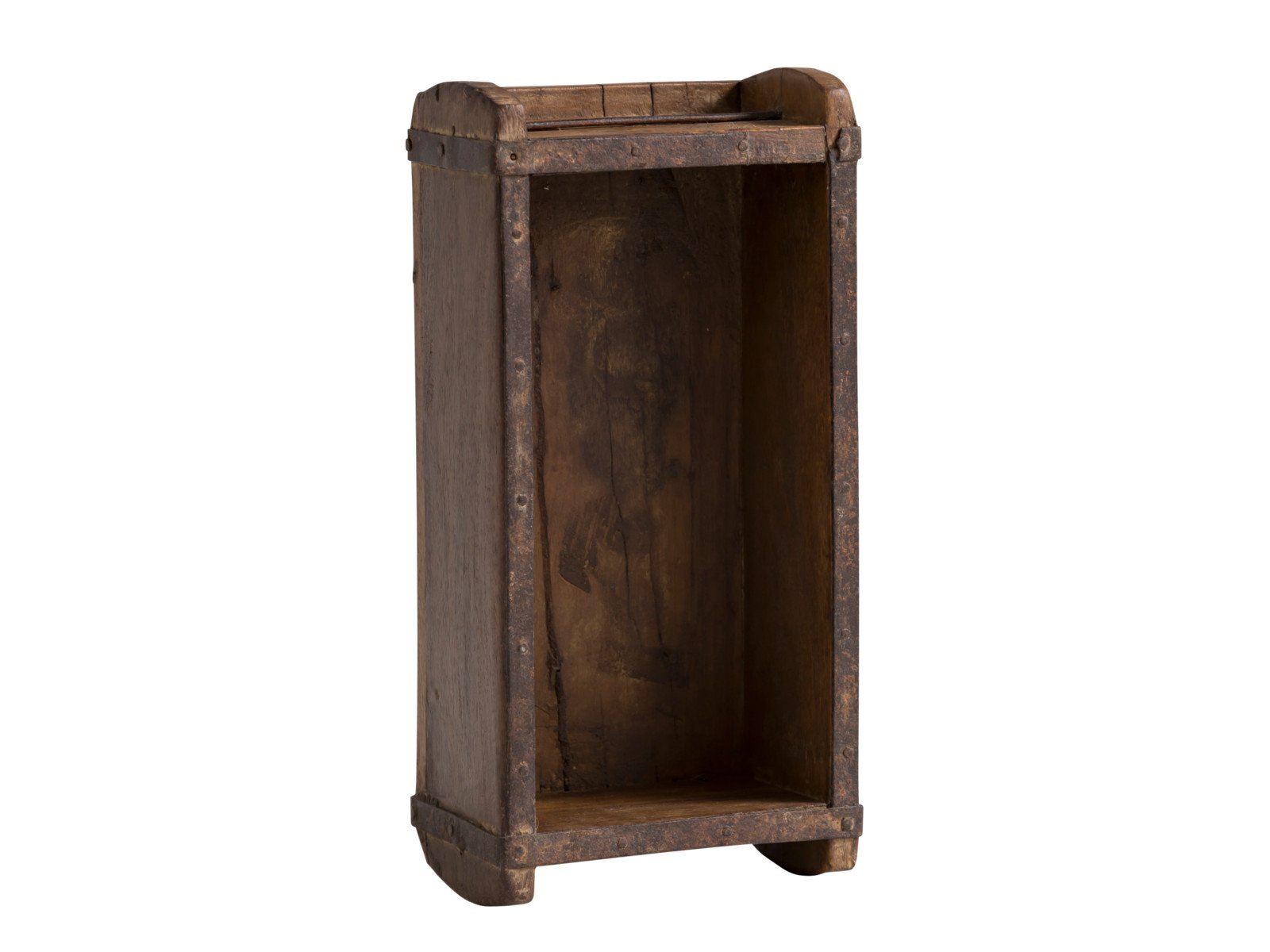 Dekokiste Ziegelform hängend Dekokiste Ziegelform hängend Holz - Altholz 15x33x10 Schrägansicht