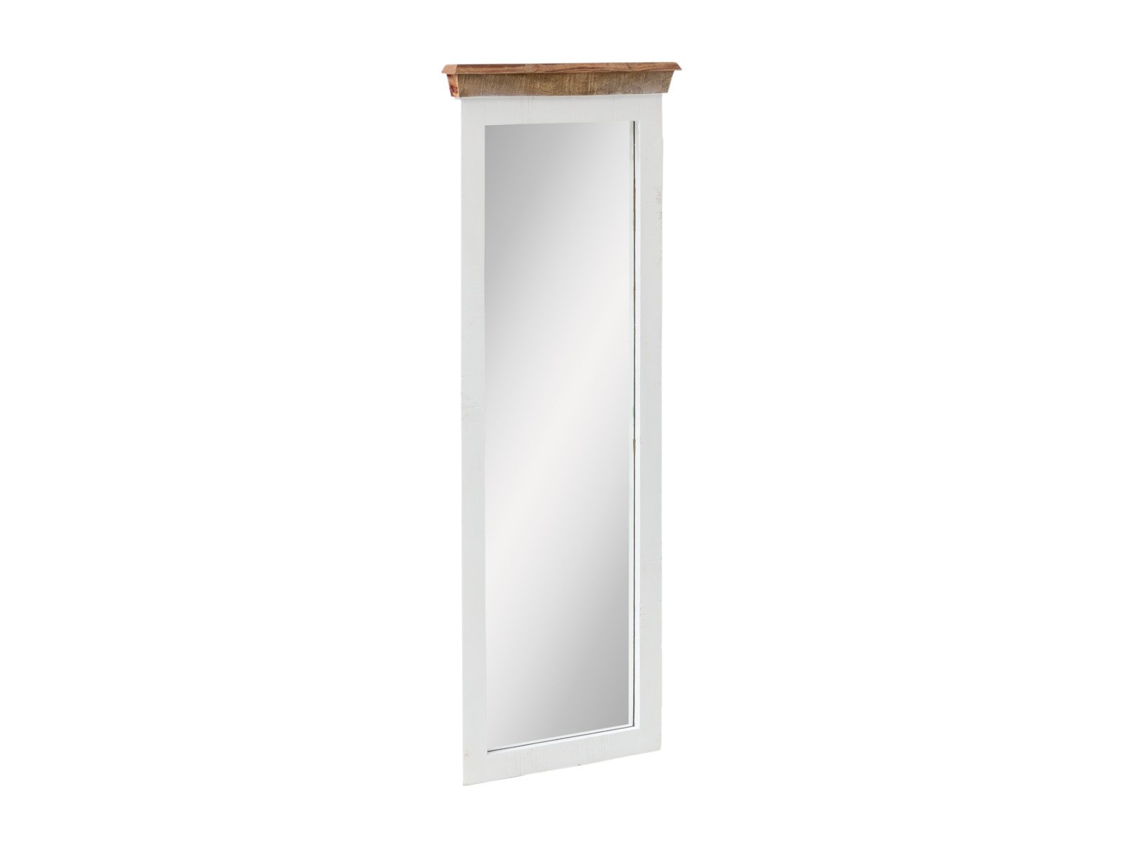 Flur Spiegel Perth Flur Spiegel Perth Holz - recyceltes Hartholz 50x140x4 Schrägansicht