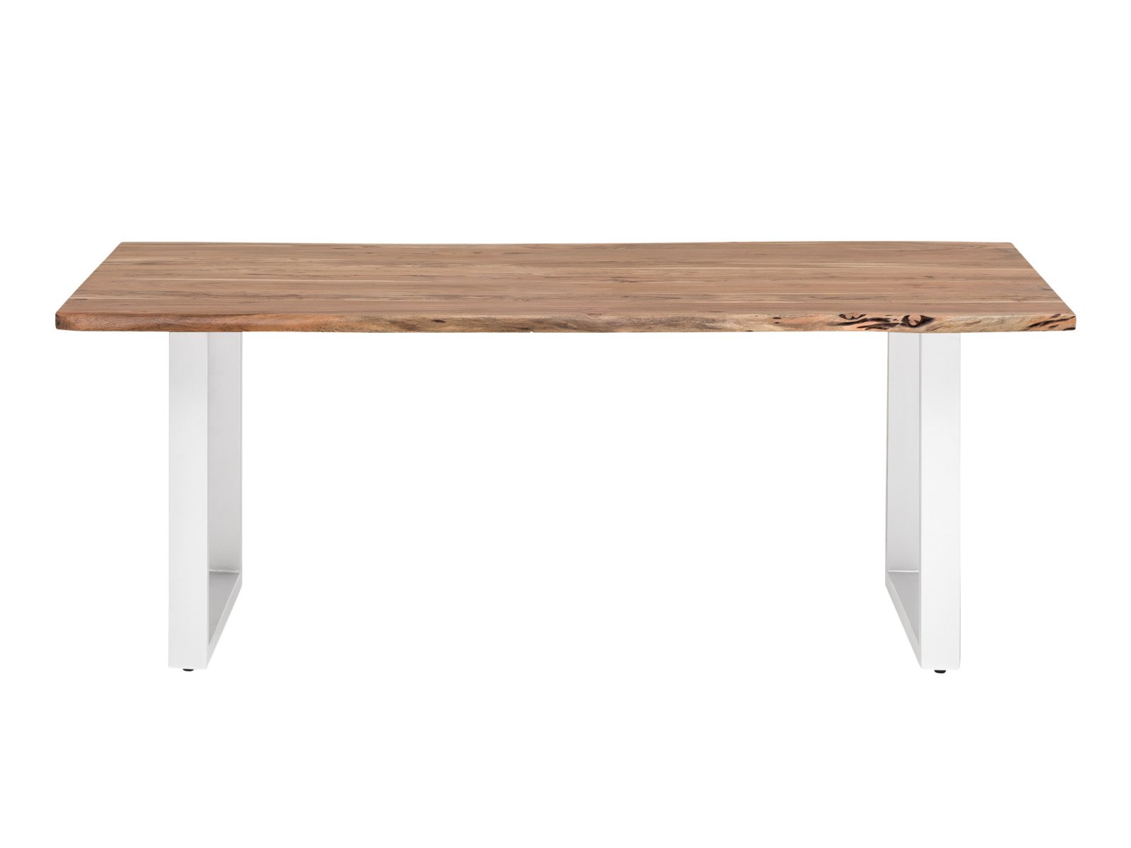 Esstisch Bullwer Akazie weiss 230x100 cm Holz - Akazie 230x75x100 Frontansicht