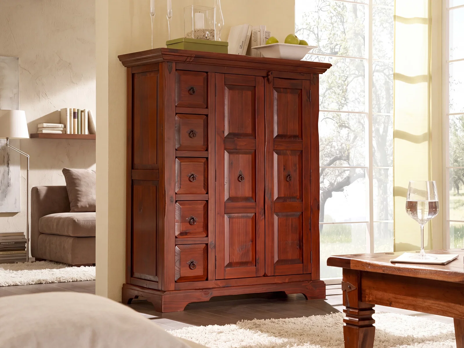 Highboard Catana braun